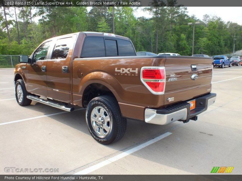 Golden Bronze Metallic / Pale Adobe 2012 Ford F150 Lariat SuperCrew 4x4