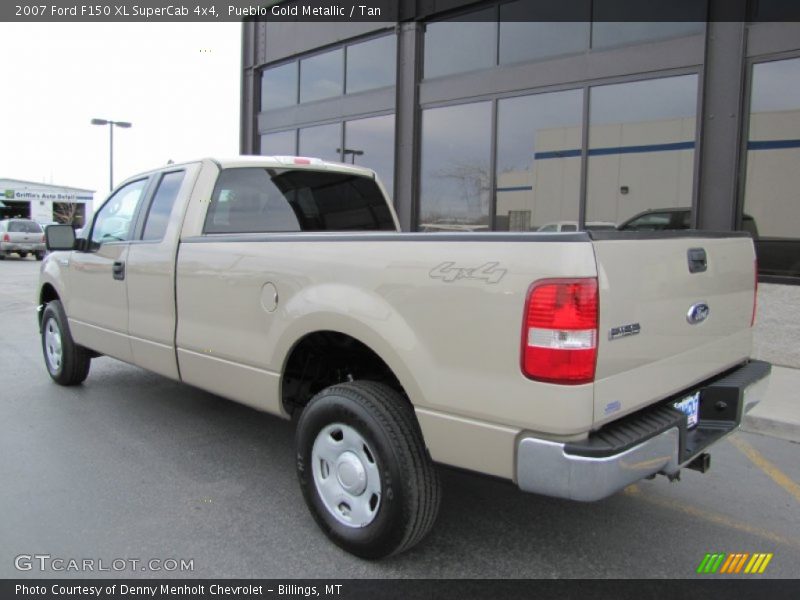 Pueblo Gold Metallic / Tan 2007 Ford F150 XL SuperCab 4x4