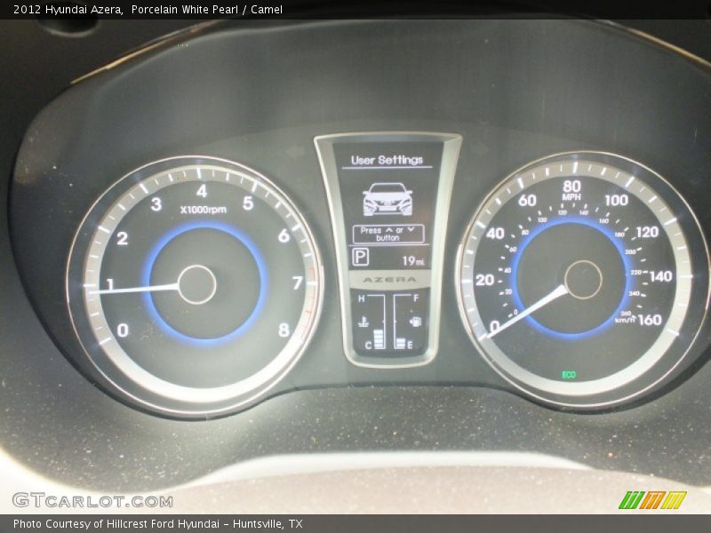 Porcelain White Pearl / Camel 2012 Hyundai Azera