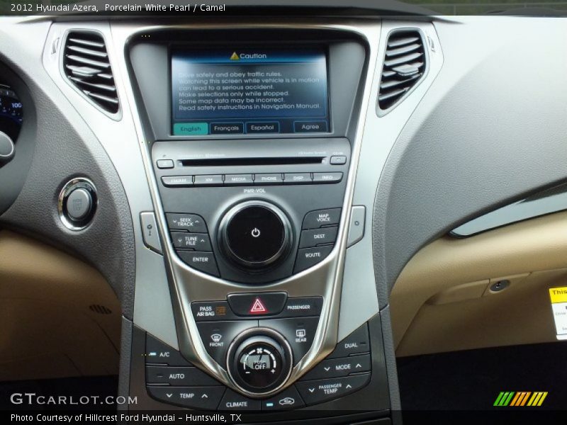 Controls of 2012 Azera 
