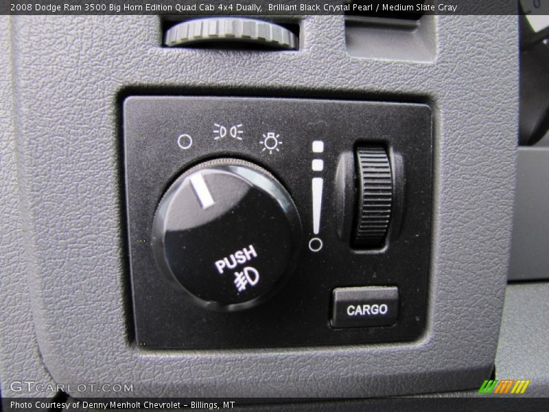 Brilliant Black Crystal Pearl / Medium Slate Gray 2008 Dodge Ram 3500 Big Horn Edition Quad Cab 4x4 Dually