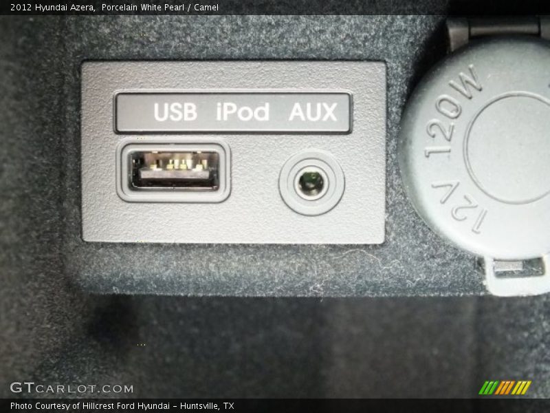 Porcelain White Pearl / Camel 2012 Hyundai Azera