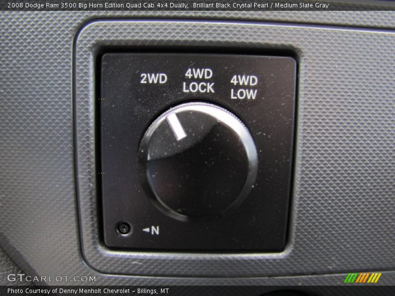Brilliant Black Crystal Pearl / Medium Slate Gray 2008 Dodge Ram 3500 Big Horn Edition Quad Cab 4x4 Dually