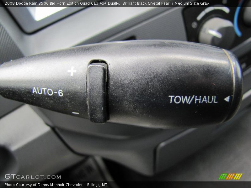 Brilliant Black Crystal Pearl / Medium Slate Gray 2008 Dodge Ram 3500 Big Horn Edition Quad Cab 4x4 Dually