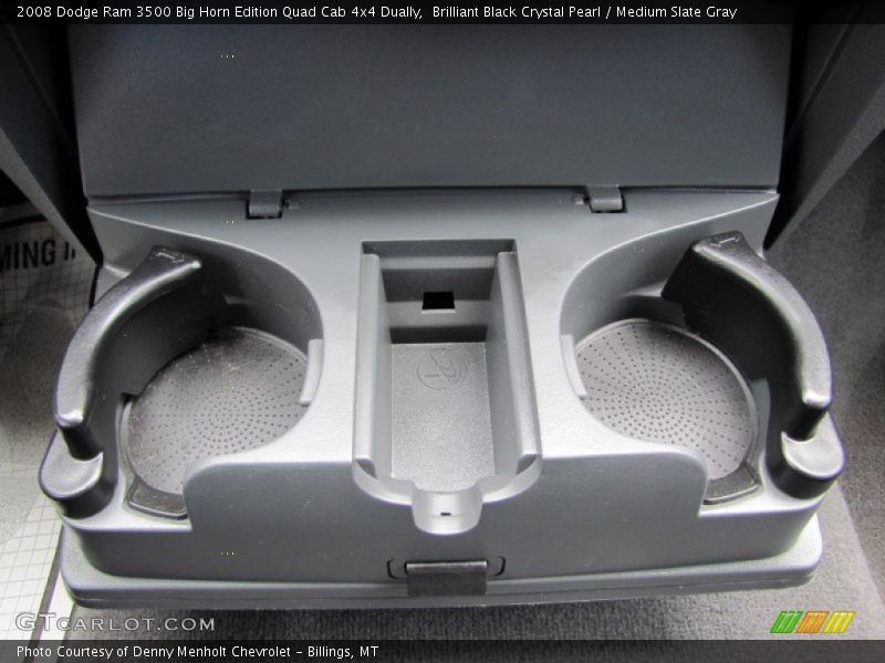 Brilliant Black Crystal Pearl / Medium Slate Gray 2008 Dodge Ram 3500 Big Horn Edition Quad Cab 4x4 Dually