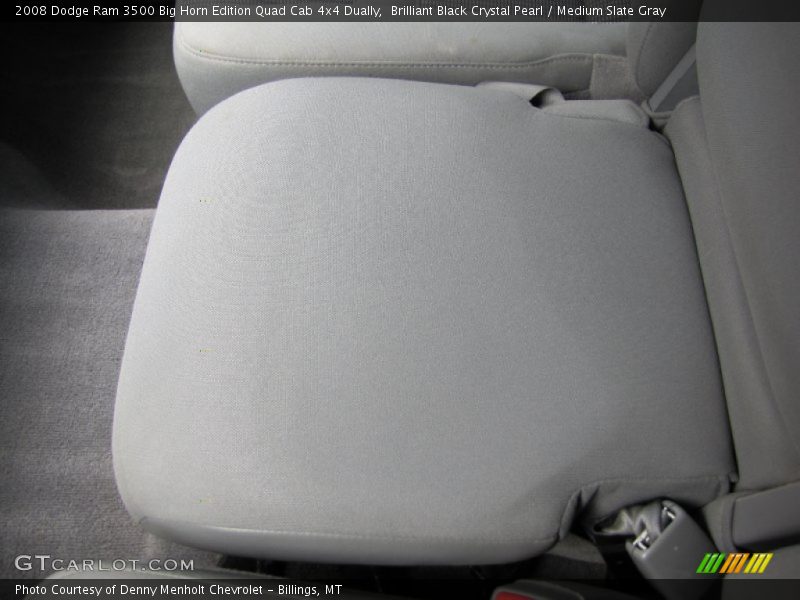 Brilliant Black Crystal Pearl / Medium Slate Gray 2008 Dodge Ram 3500 Big Horn Edition Quad Cab 4x4 Dually