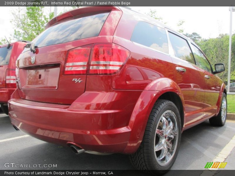 Inferno Red Crystal Pearl / Pastel Pebble Beige 2009 Dodge Journey R/T