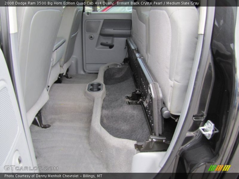 Brilliant Black Crystal Pearl / Medium Slate Gray 2008 Dodge Ram 3500 Big Horn Edition Quad Cab 4x4 Dually