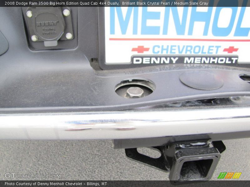Brilliant Black Crystal Pearl / Medium Slate Gray 2008 Dodge Ram 3500 Big Horn Edition Quad Cab 4x4 Dually