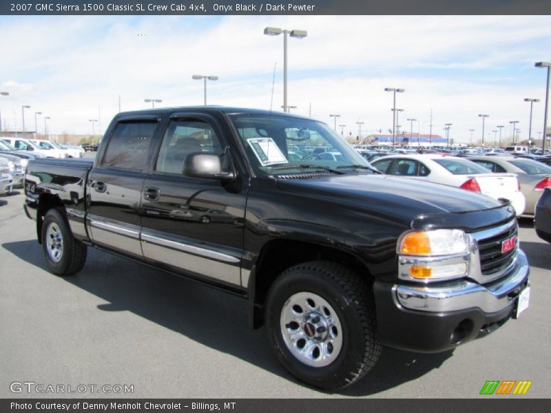 Onyx Black / Dark Pewter 2007 GMC Sierra 1500 Classic SL Crew Cab 4x4