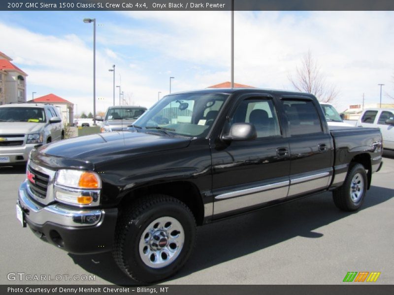Onyx Black / Dark Pewter 2007 GMC Sierra 1500 Classic SL Crew Cab 4x4