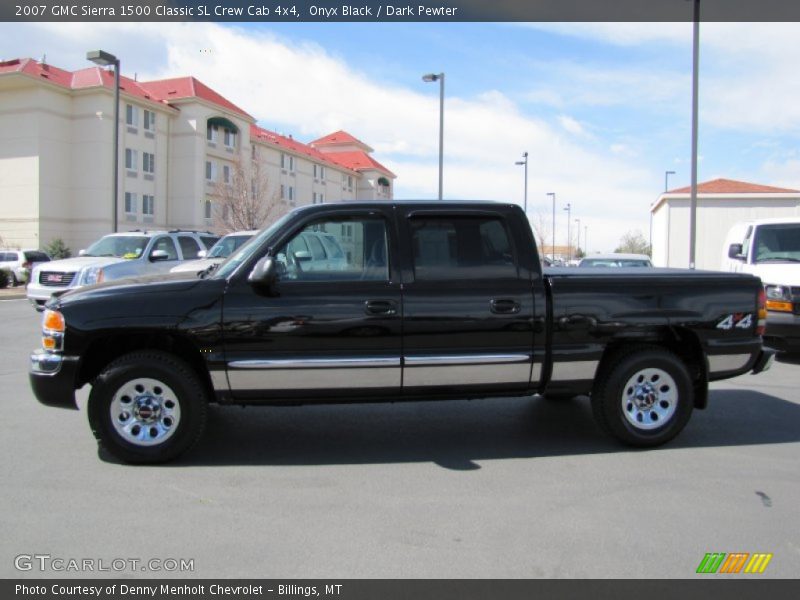 Onyx Black / Dark Pewter 2007 GMC Sierra 1500 Classic SL Crew Cab 4x4