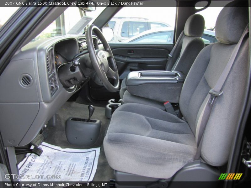 Onyx Black / Dark Pewter 2007 GMC Sierra 1500 Classic SL Crew Cab 4x4