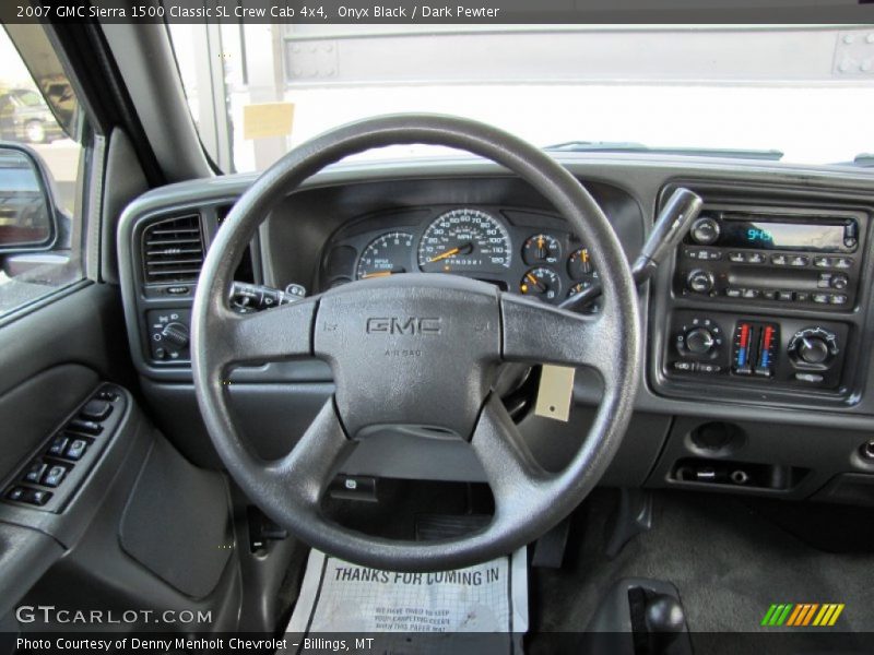 Onyx Black / Dark Pewter 2007 GMC Sierra 1500 Classic SL Crew Cab 4x4