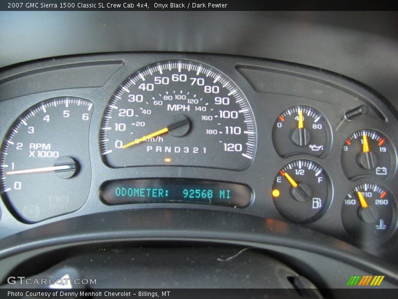 Onyx Black / Dark Pewter 2007 GMC Sierra 1500 Classic SL Crew Cab 4x4