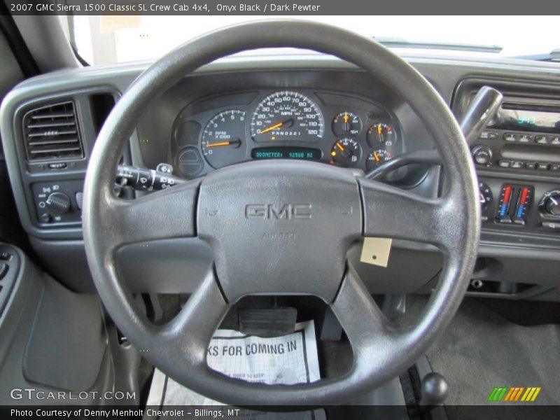 Onyx Black / Dark Pewter 2007 GMC Sierra 1500 Classic SL Crew Cab 4x4
