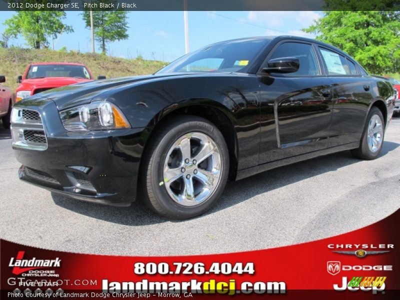 Pitch Black / Black 2012 Dodge Charger SE