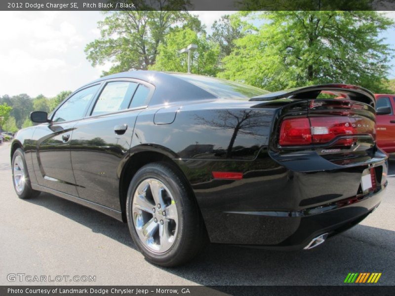 Pitch Black / Black 2012 Dodge Charger SE