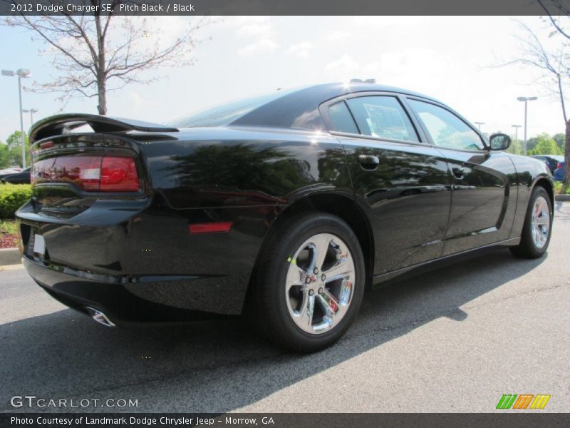 Pitch Black / Black 2012 Dodge Charger SE