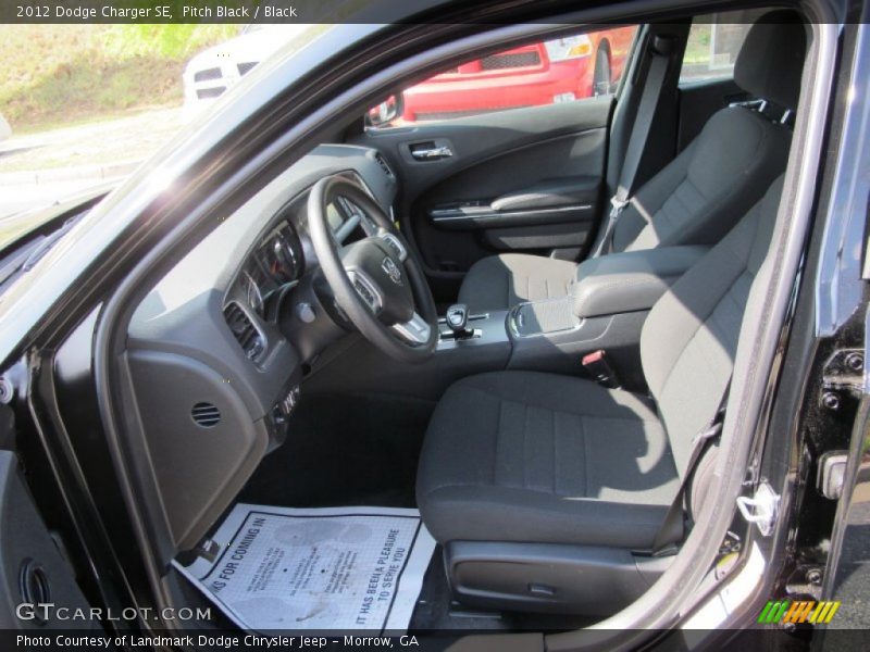 Pitch Black / Black 2012 Dodge Charger SE