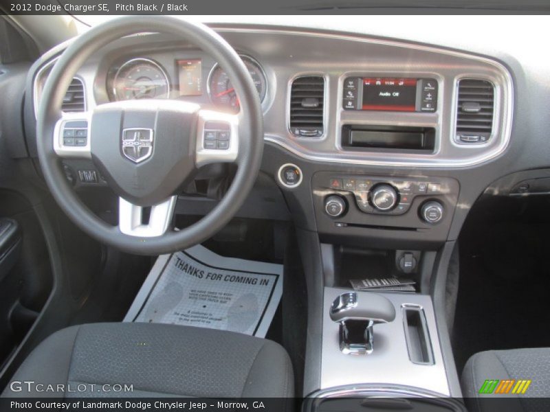 Pitch Black / Black 2012 Dodge Charger SE