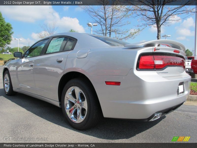 Bright Silver Metallic / Black 2012 Dodge Charger SXT