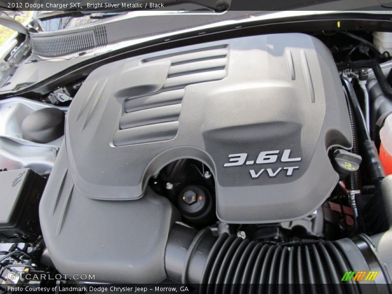 Bright Silver Metallic / Black 2012 Dodge Charger SXT