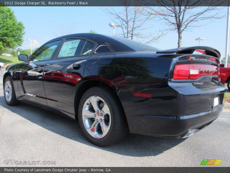 Blackberry Pearl / Black 2012 Dodge Charger SE