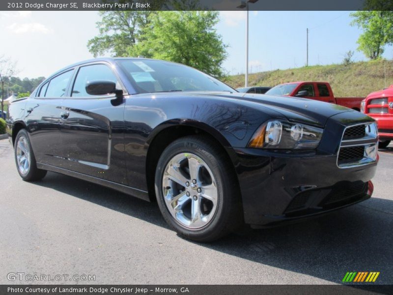 Blackberry Pearl / Black 2012 Dodge Charger SE