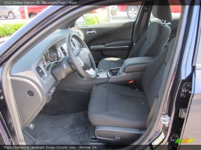 Blackberry Pearl / Black 2012 Dodge Charger SE