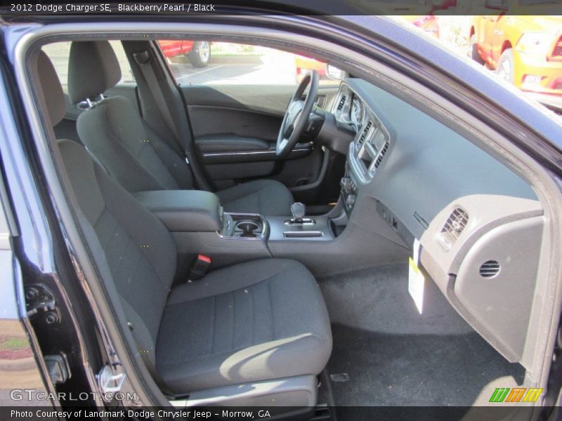 Blackberry Pearl / Black 2012 Dodge Charger SE