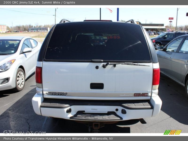 Summit White / Graphite 2000 GMC Jimmy SLE 4x4
