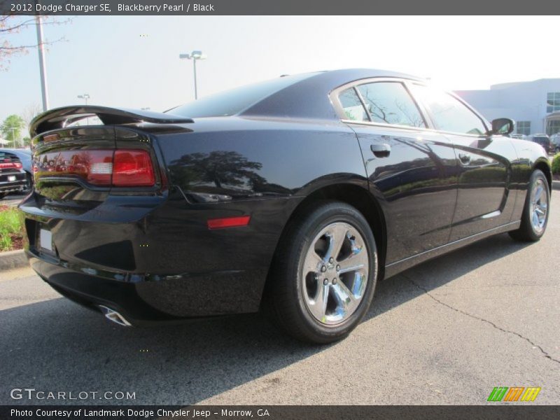 Blackberry Pearl / Black 2012 Dodge Charger SE