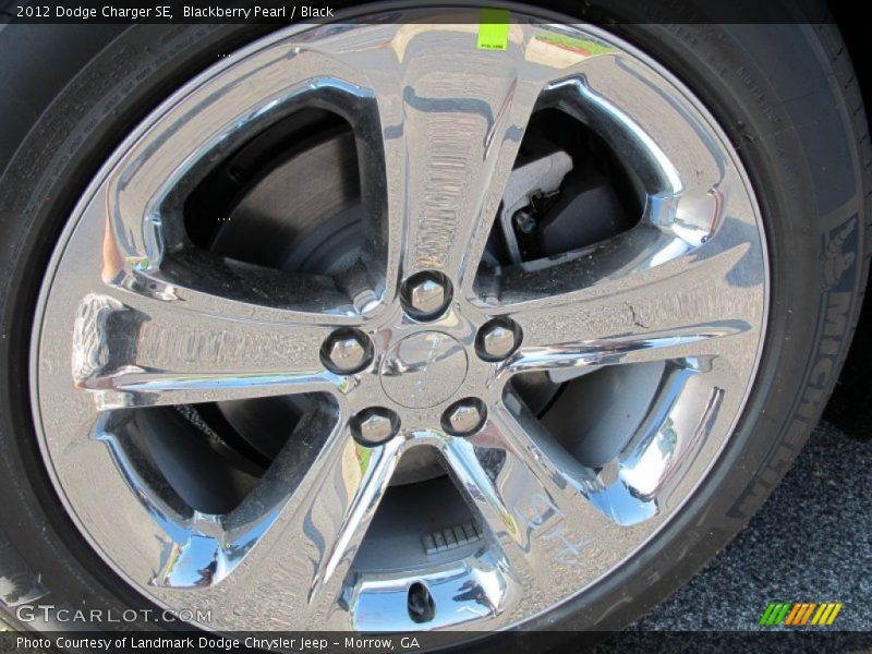 Blackberry Pearl / Black 2012 Dodge Charger SE