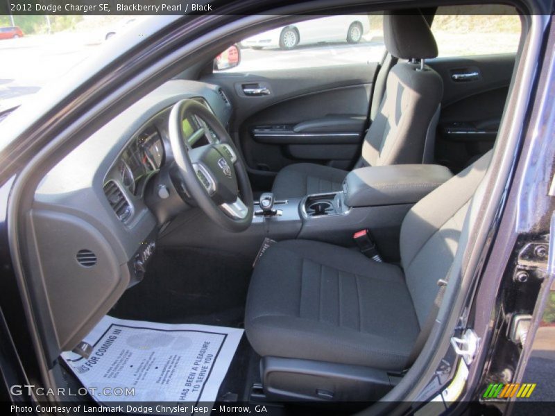 Blackberry Pearl / Black 2012 Dodge Charger SE