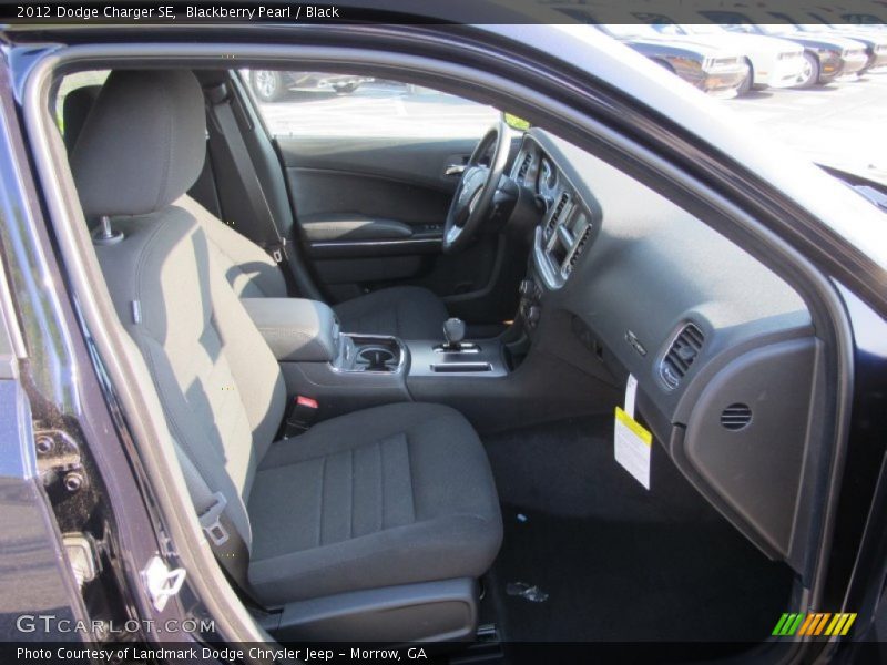 Blackberry Pearl / Black 2012 Dodge Charger SE