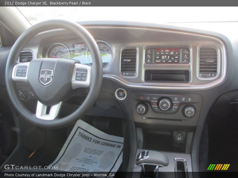 Blackberry Pearl / Black 2012 Dodge Charger SE