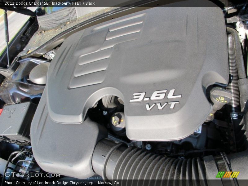 Blackberry Pearl / Black 2012 Dodge Charger SE