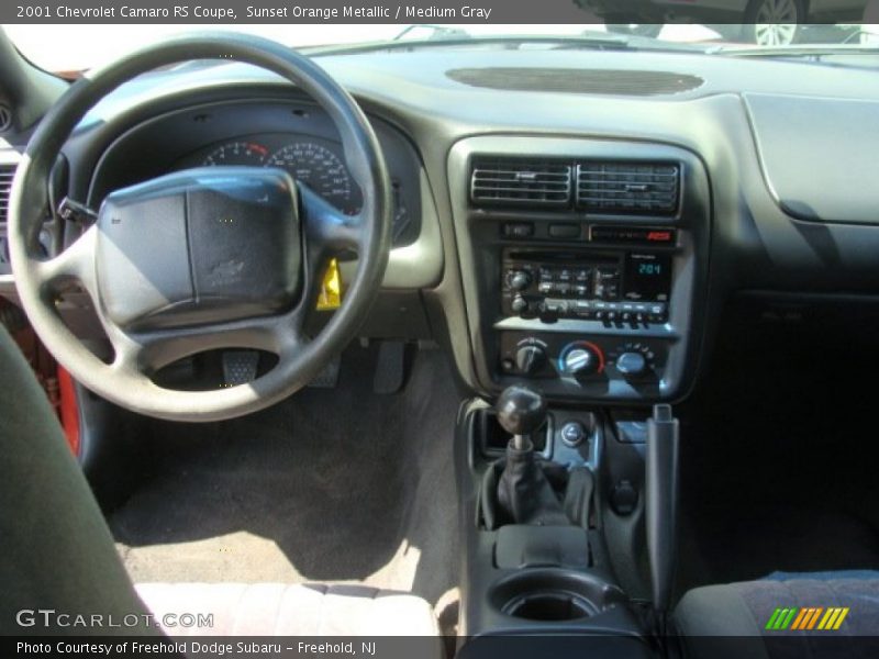 Sunset Orange Metallic / Medium Gray 2001 Chevrolet Camaro RS Coupe