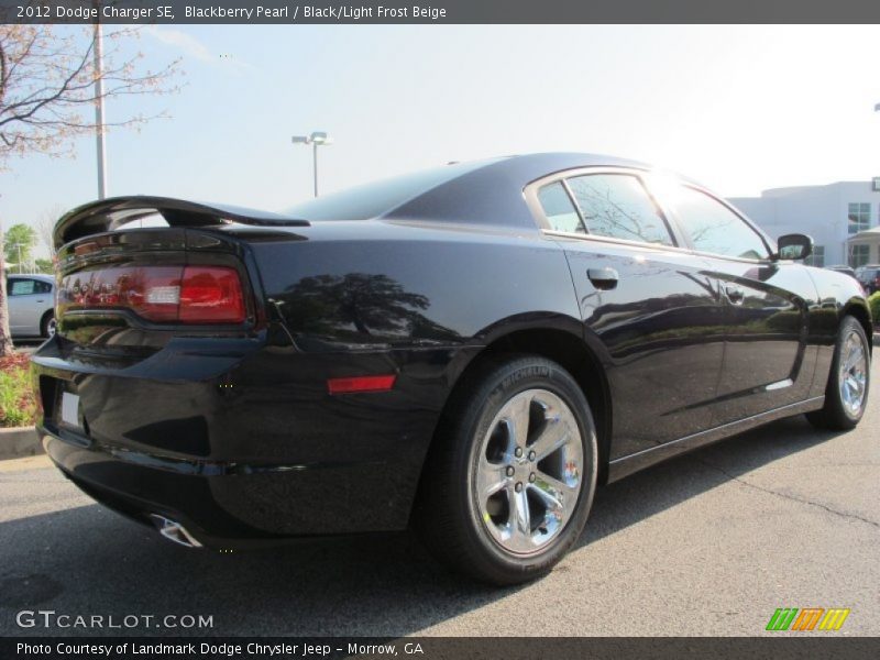 Blackberry Pearl / Black/Light Frost Beige 2012 Dodge Charger SE