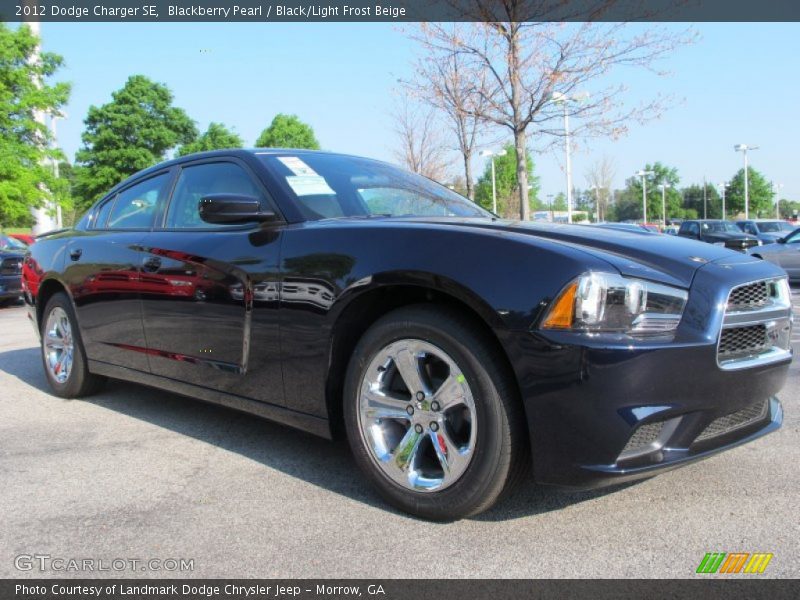Blackberry Pearl / Black/Light Frost Beige 2012 Dodge Charger SE