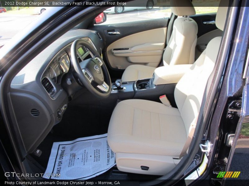 Front Seat of 2012 Charger SE