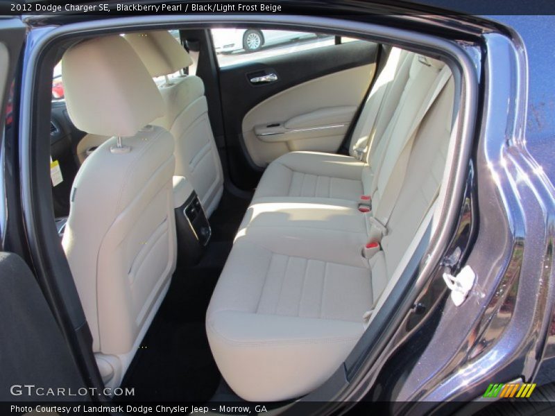 Rear Seat of 2012 Charger SE