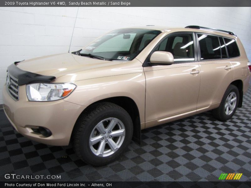 Sandy Beach Metallic / Sand Beige 2009 Toyota Highlander V6 4WD