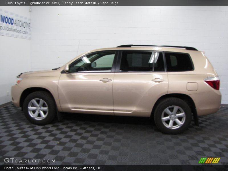 Sandy Beach Metallic / Sand Beige 2009 Toyota Highlander V6 4WD