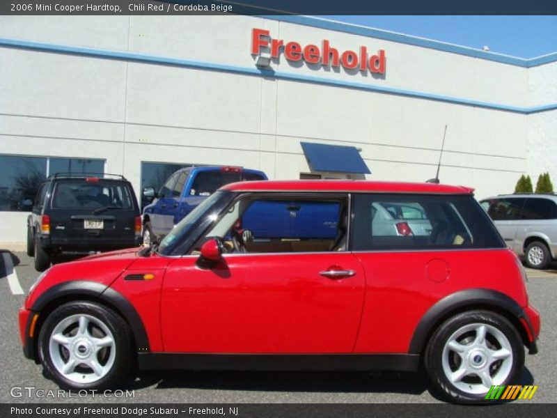 Chili Red / Cordoba Beige 2006 Mini Cooper Hardtop