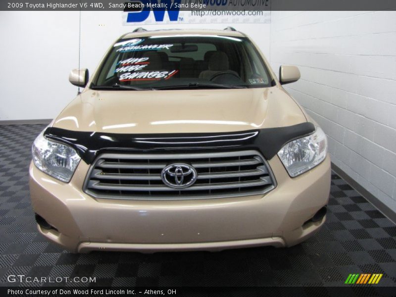 Sandy Beach Metallic / Sand Beige 2009 Toyota Highlander V6 4WD