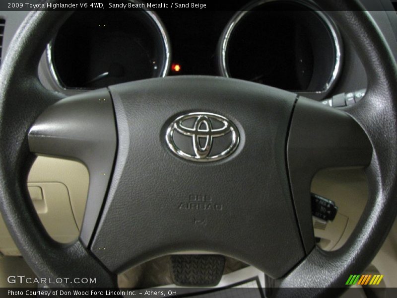 Sandy Beach Metallic / Sand Beige 2009 Toyota Highlander V6 4WD