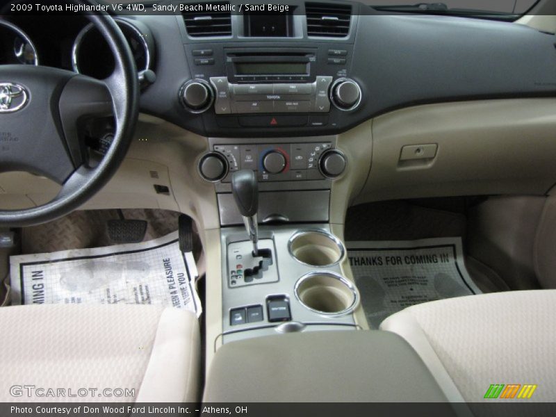 Sandy Beach Metallic / Sand Beige 2009 Toyota Highlander V6 4WD