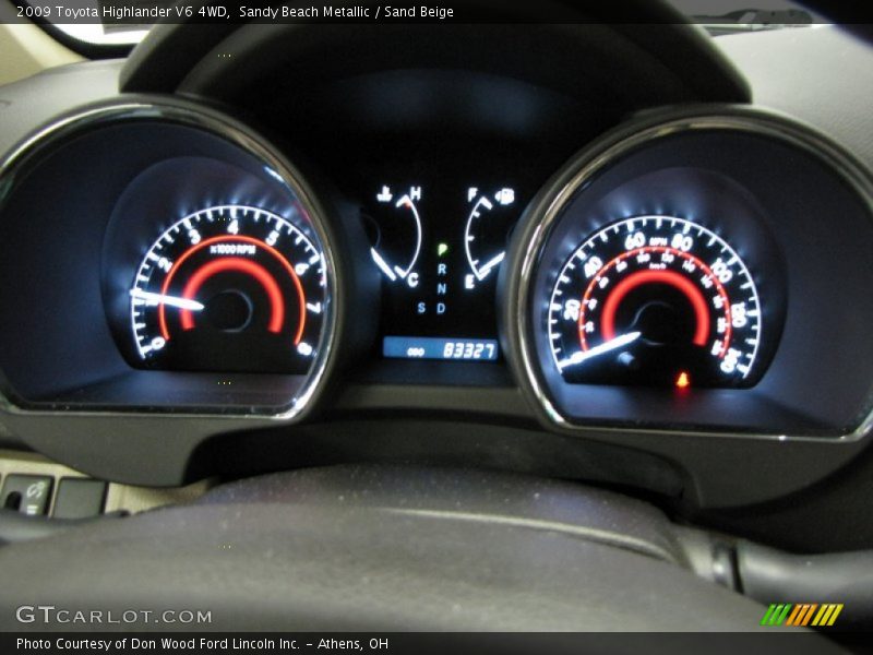 Sandy Beach Metallic / Sand Beige 2009 Toyota Highlander V6 4WD